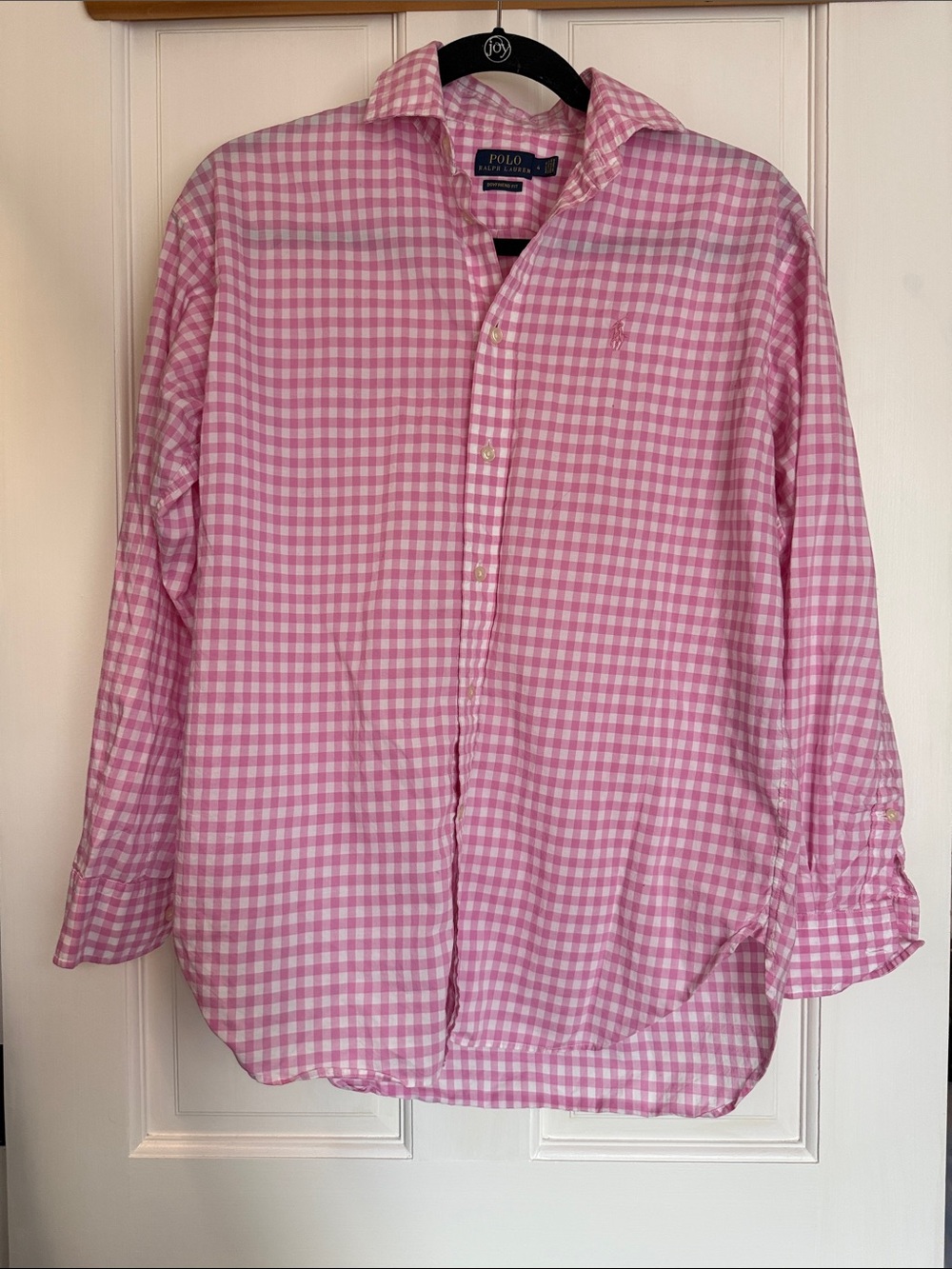 Polo by Ralph Lauren Pink & White Gingham Button-Down Shirt - Boyfriend Fit